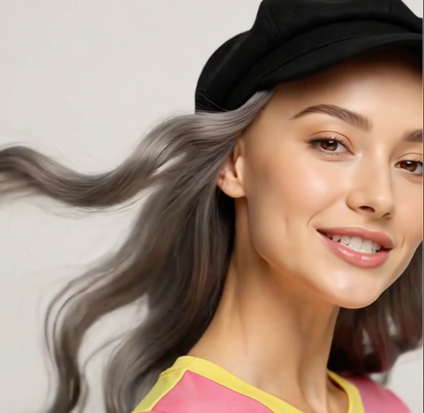 Wig Cap with Hair | Contour-Enhancing High-Temp Fiber Hat