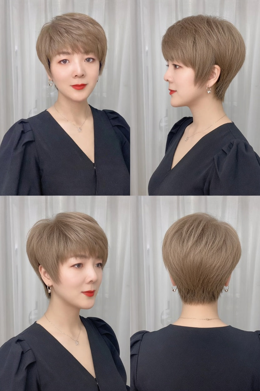 Pocket WIG｜出袋即靚｜清洗後自動回復髮型｜混合科技記憶髮-H418