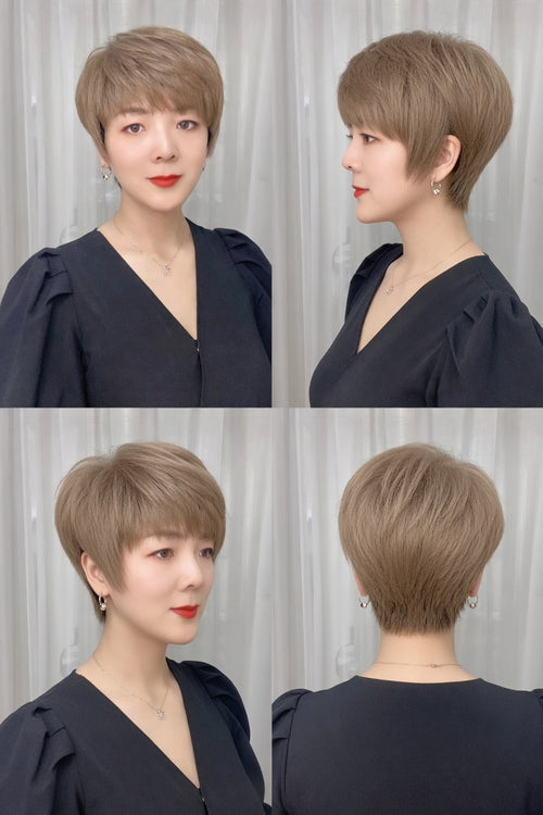 Pocket WIG｜出袋即靚｜清洗後自動回復髮型｜混合科技記憶髮-H418