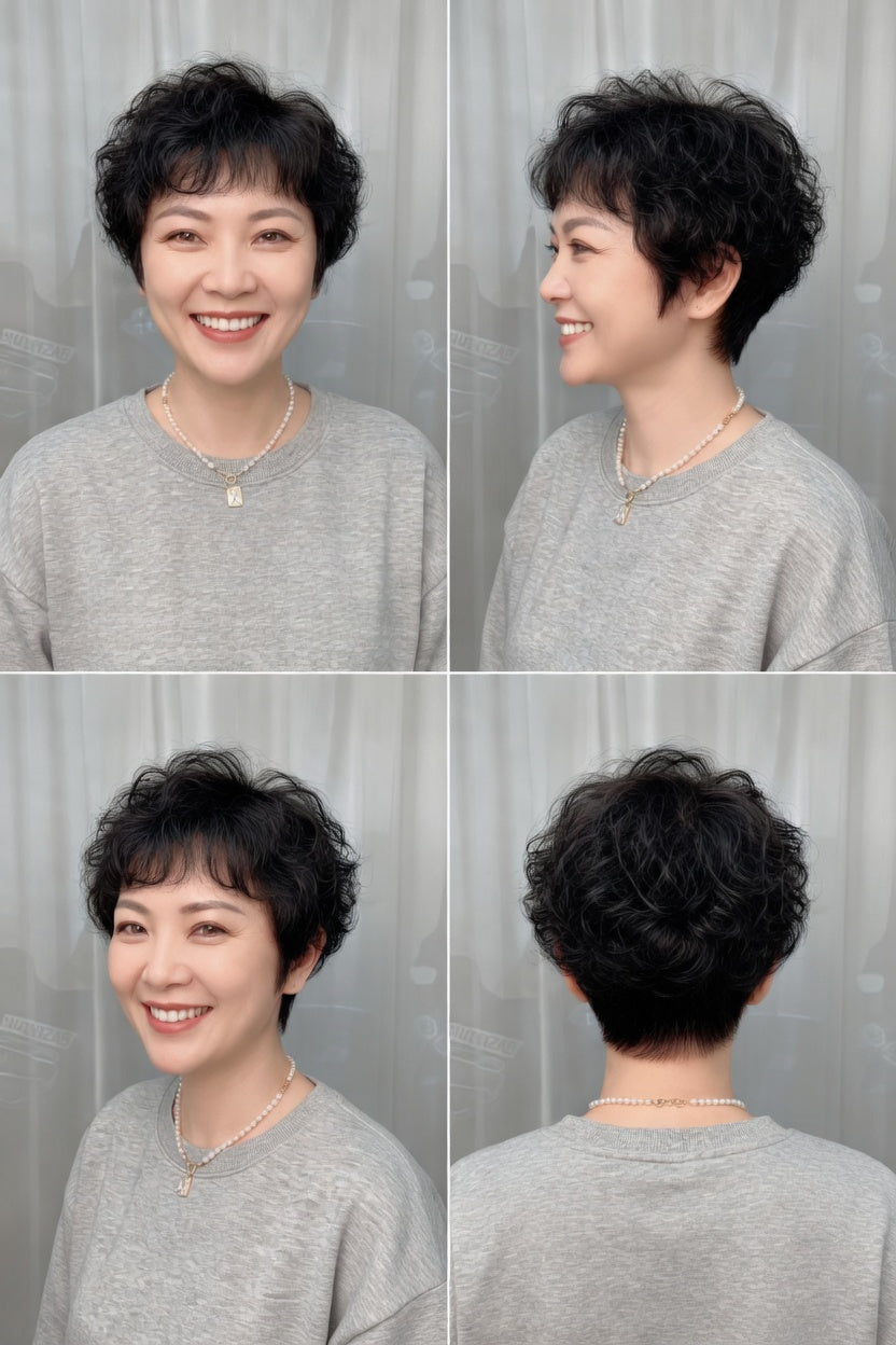 Pocket WIG｜出袋即靚｜清洗後自動回復髮型｜混合科技記憶髮-H496