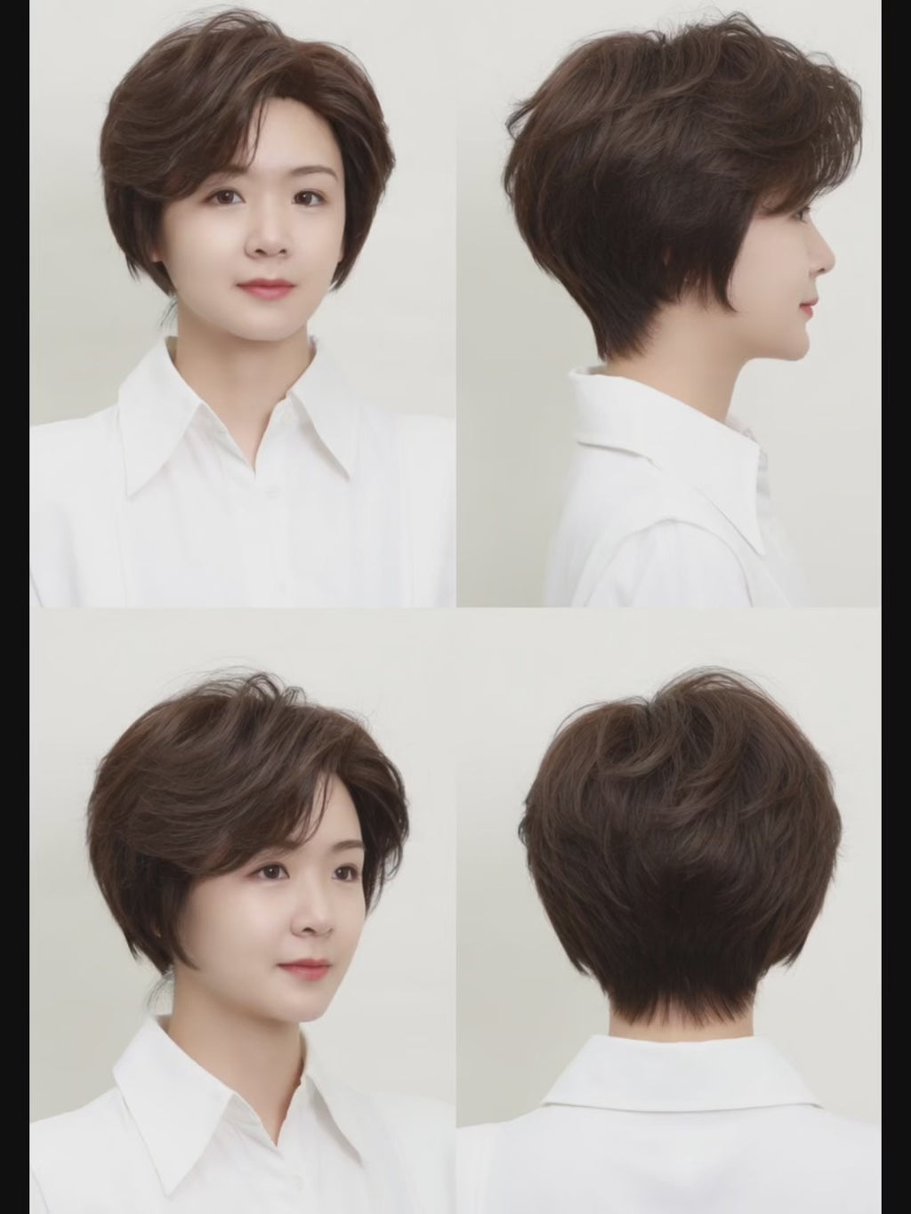 Pocket WIG｜出袋即靚｜清洗後自動回復髮型｜混合科技記憶髮-Sh001
