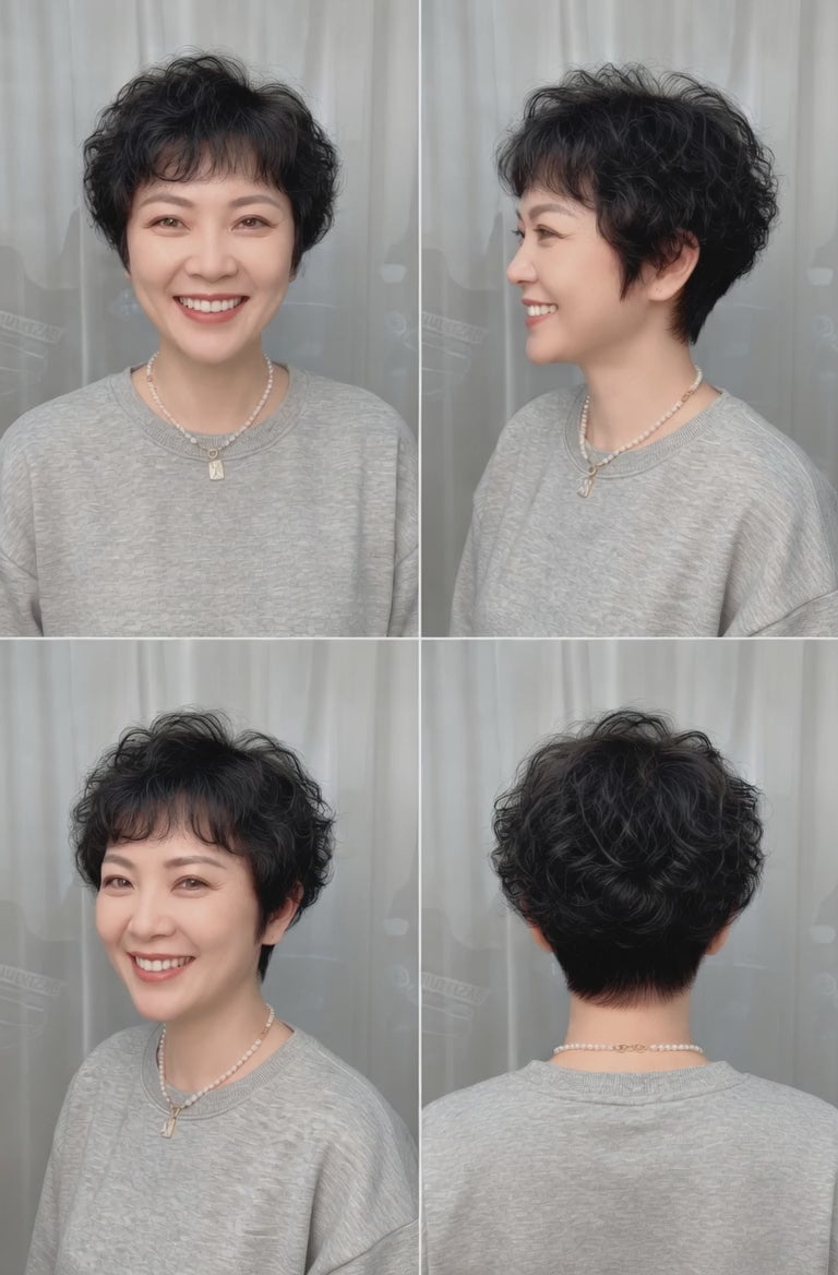 Pocket WIG｜出袋即靚｜清洗後自動回復髮型｜混合科技記憶髮-H496